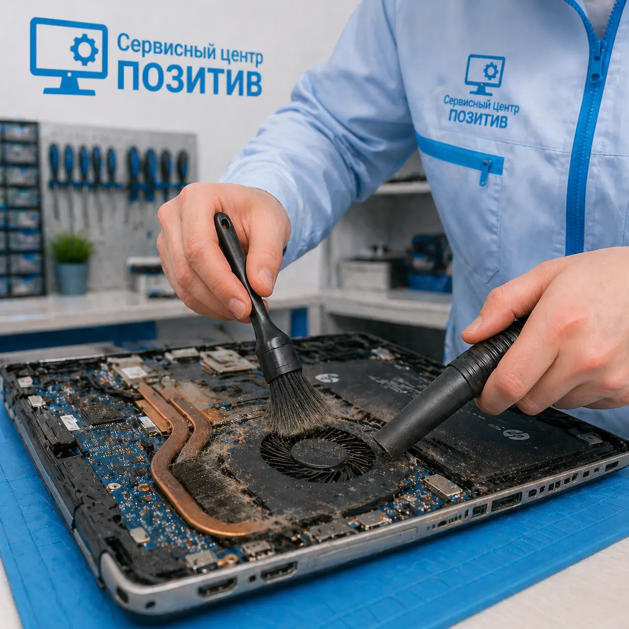 чистка ноутбука HP в Малаховке
