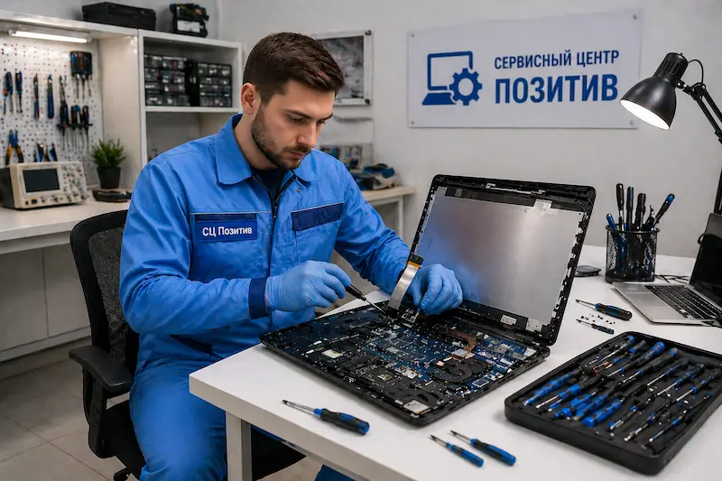 Замена шлейфа матрицы ноутбука в Малаховке