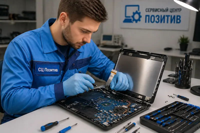 Ремонт шлейфа матрицы ноутбука в Малаховке