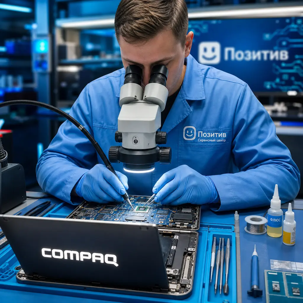 Замена видеокарты ноутбука Compaq в Малаховке