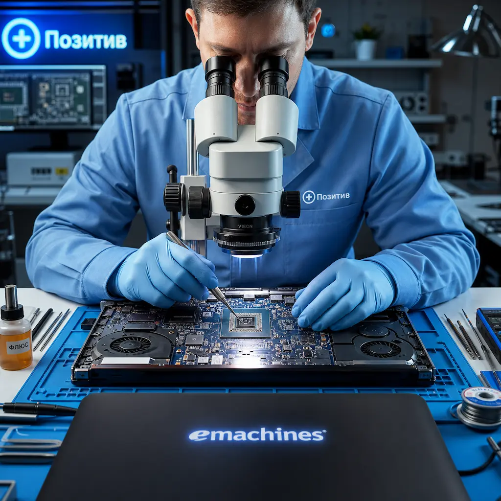 Замена видеокарты ноутбука Emachines в Малаховке