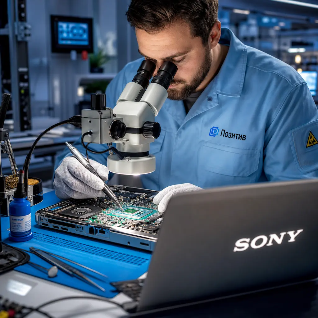 Замена видеокарты ноутбука Sony в Малаховке