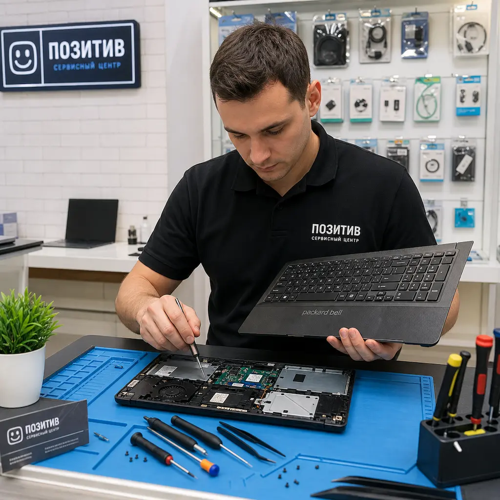 заменить клавиатуру на ноутбуке Packard Bell в Малаховке