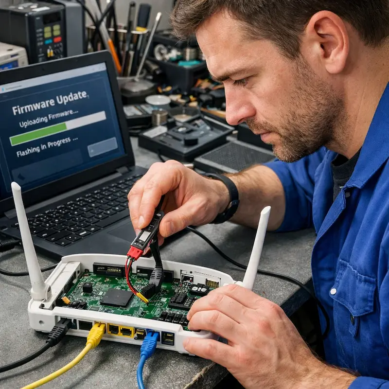 Обновление прошивки роутера в Малаховке