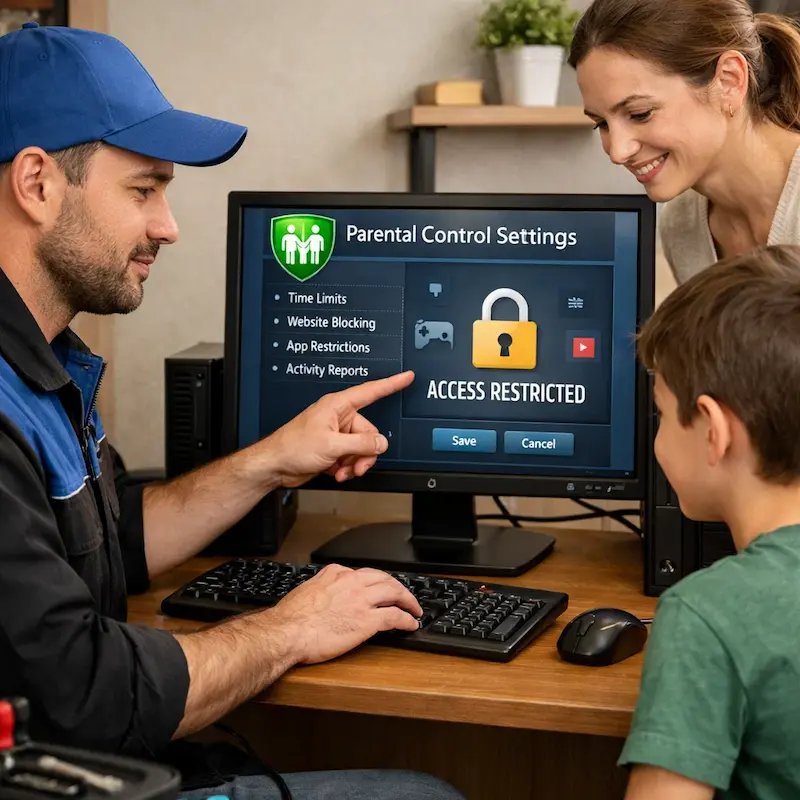 Родительский контроль на компьютере и ноутбуке в Малаховке