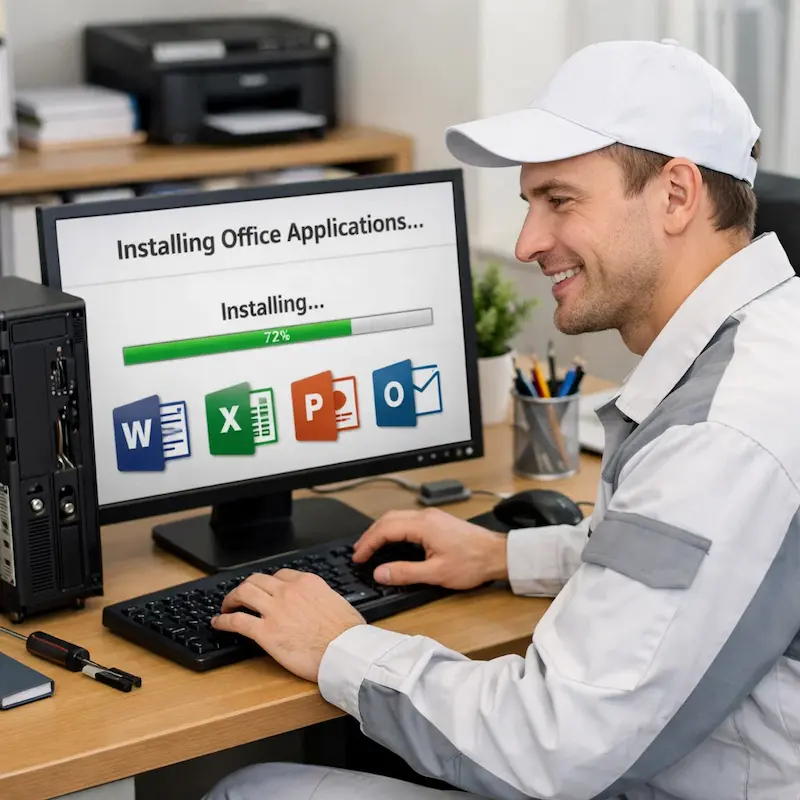 Установка и настройка программ на компьютере в Малаховке