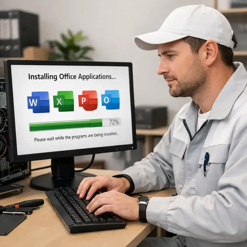 установка офисных программ на компьютер в Малаховке