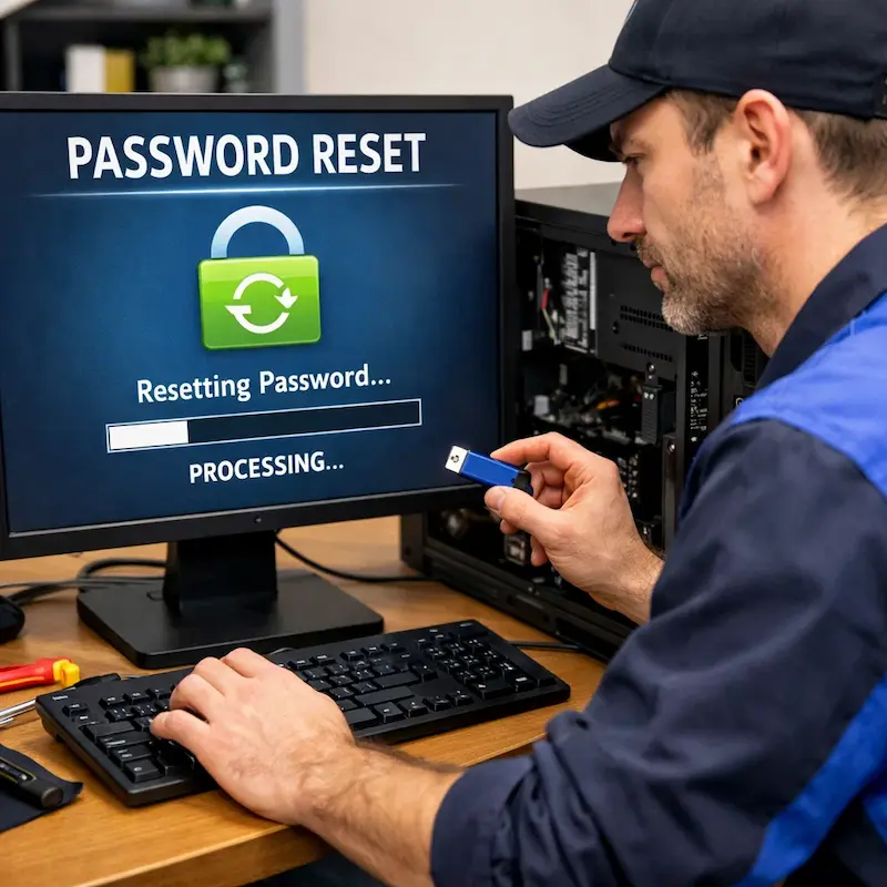 Удаление пароля на компьютере в Малаховке