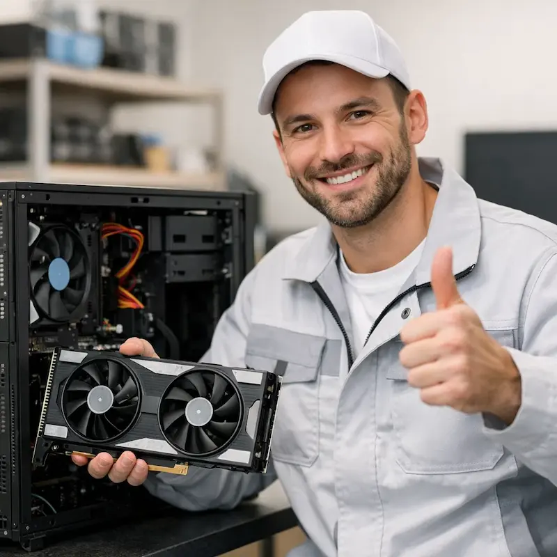 установка видеокарты на ПК в Малаховке