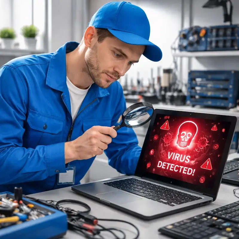 Поиск компьютерных вирусов в Малаховке