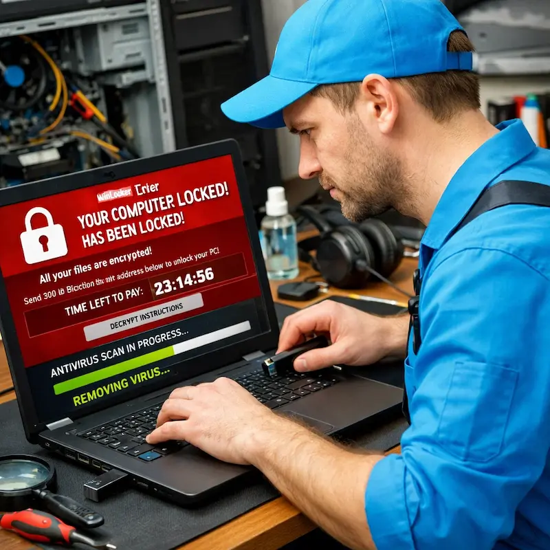 Удалить винлокер в Малаховке